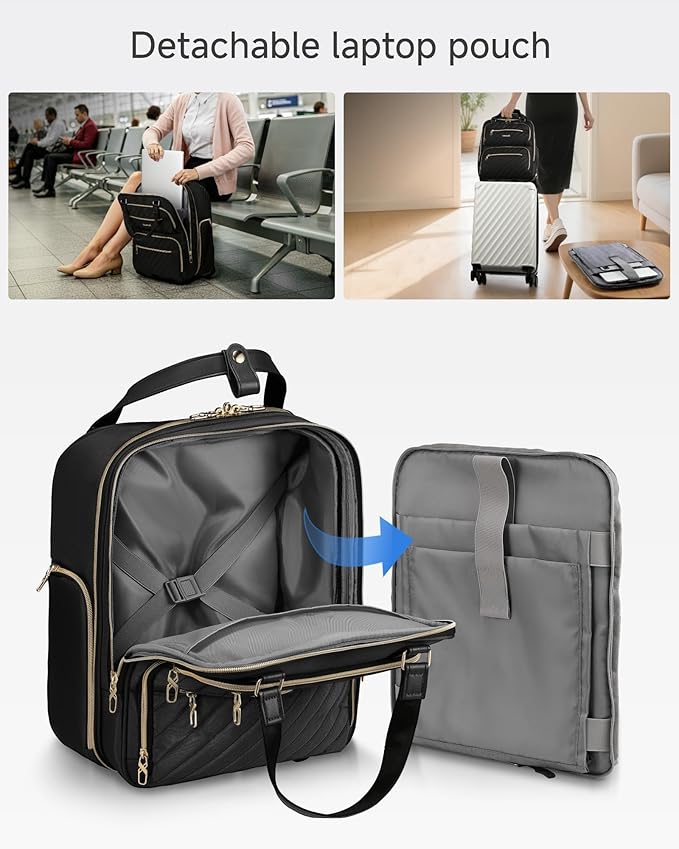 LUGGEX Underseat Carry On Luggage with Wheels, Stylish Lightweight Under Seat Luggage, Soft Sided Personal Item Suitcase for Short Trip (Blue, 16 Inch)