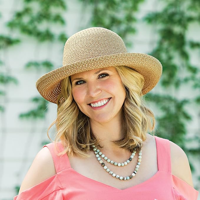 Wallaroo Hat Company – Women’s Amelia Sun Hat – UPF 50+, Wide Brim, Packable, Adjustable Sizing for Medium Crown Sizes