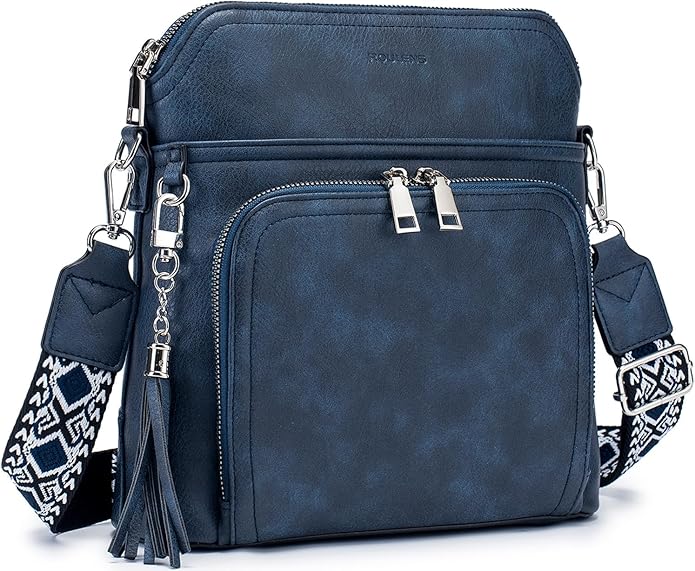 Crossbody Purse for Women,Lightweight Medium Crossbody Bag Soft Leather Women's Shoulder Handbags with Tassel