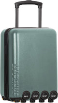 Take OFF Luggage Personal Item 3.0 – 18x14x8 Underseat Carry On with Removable Wheels – TSA Lock, Hardshell Suitcase – Fits Tight Airline Size Rules – No-Fee Lightweight Travel Bag