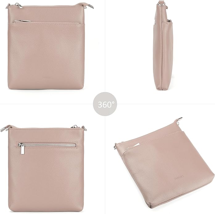 befen Genuine Leather Small Crossbody Purses for Women Travel Cross Body Bags Lightweight with Adjustable Shoulder Strap