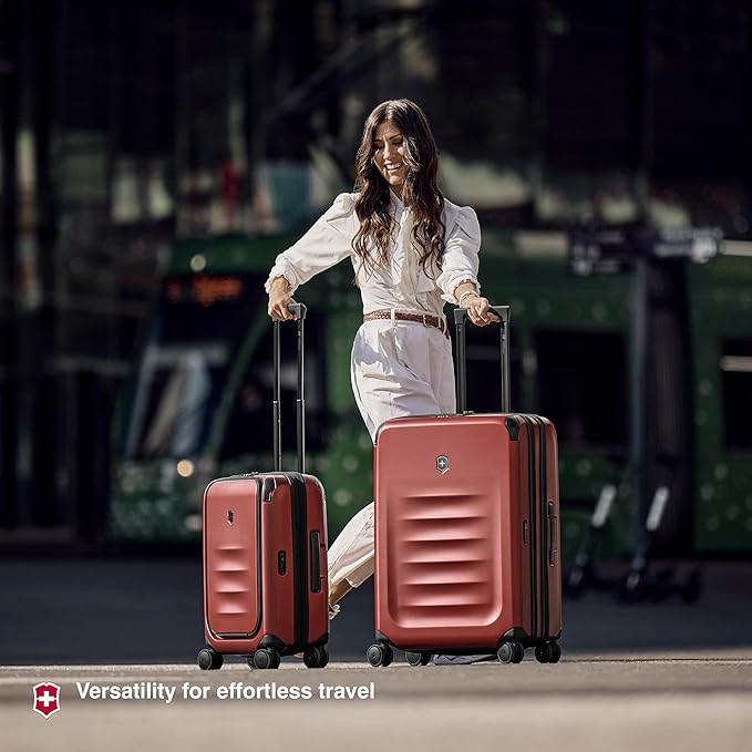 Victorinox Spectra 3.0 Expandable Medium Case - Modern Hardside Luggage - Rolling Suitcase with Spinner Wheels - Holds Travel Accessories - 81 Liters, Black