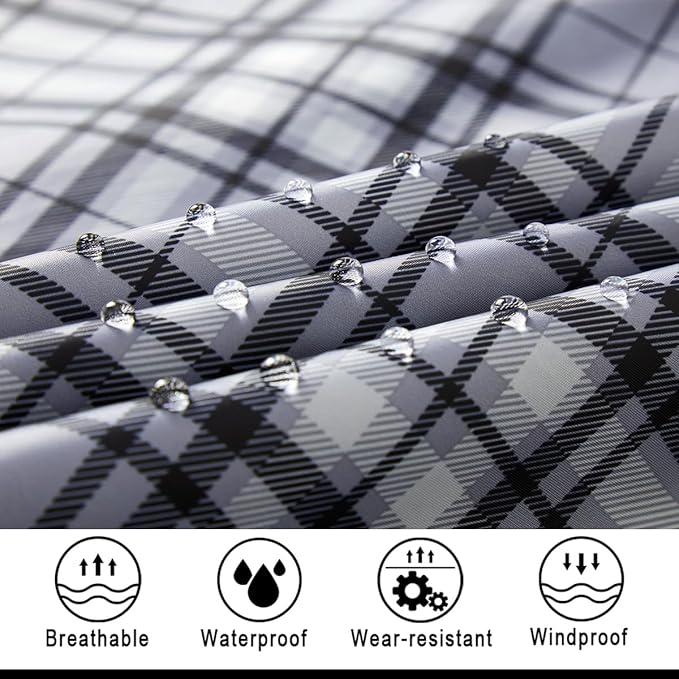 salamra Hooded Rain Poncho Waterproof Raincoat Jacket for Men/Women/Adults with Pocket
