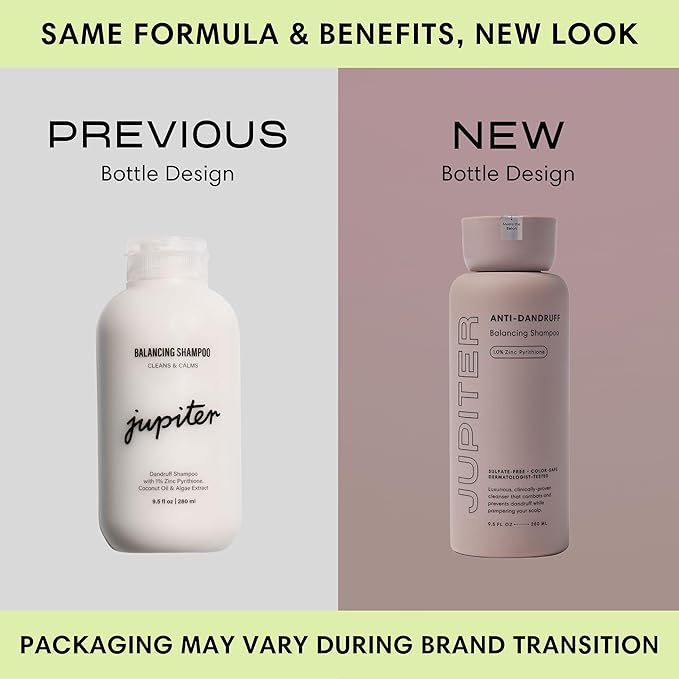 Jupiter Anti-Dandruff Shampoo, Conditioner, & Serum Advanced Set, Physician-Formulated for Dry, Itchy, Oily, Flaky Scalp Care, Color-Safe, Dry Scalp, Sulfate-Free