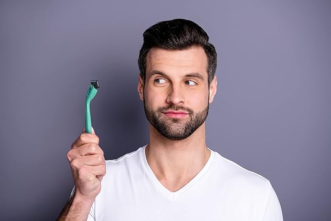 Preserve Shave 5 Five Blade Refillable Razor, Made from Recycled Materials, Sunshine Yellow