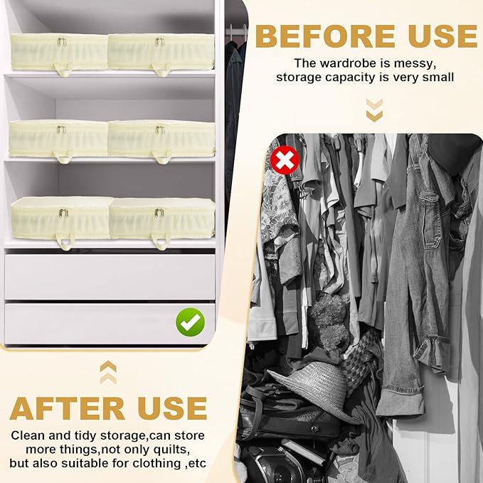 Extra Large Compression Packing Cubes for Travel Essentials, 2 Pack Expandable Travel Cubes for Packing Bags Suitcase Organizer, Beige