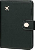 ZOPPEN Passport Holder Women, Passport Cover Travel Wallet Rfid Blocking Passport Wallet Cover Case Travel Essentials Document Organizer, Green