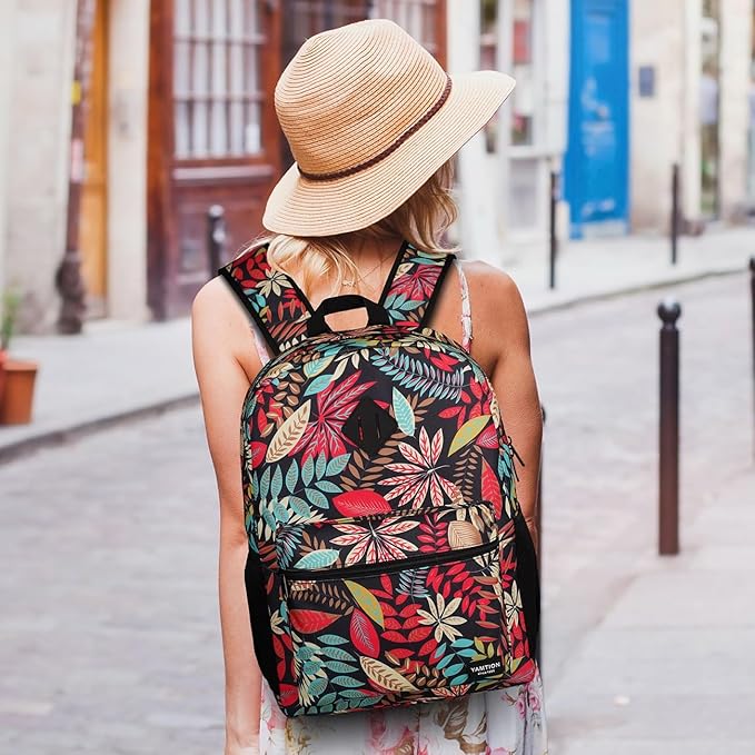 Laptop Backpack Women,School Backpack Printing with USB Port for College Work Business Travel