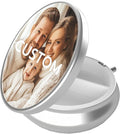 Pill Box, 3 Compartment Portable Travel Medicine Box with Mirror, Compact and Cute, Fits in Purse and Pocket, Medicine and Vitamin Organizer (Custom)