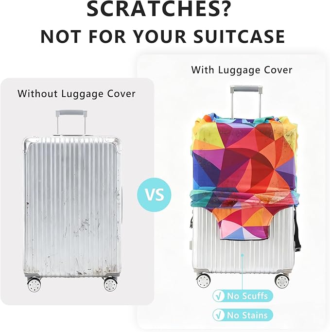 TRAVELKIN more than travel Luggage Covers For Suitcase Tsa Approved,Suitcase Cover Protector Fit 18-32 Inch Luggage