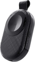 PZOZ Portable Apple Watch Wireless Travel Charger, 1200mAh Power Bank iWatch Fast Charging with Car Keychain, Adapter Compatible with Series Ultra 10 9 8 7 6 5 4 3 2 SE (Black)