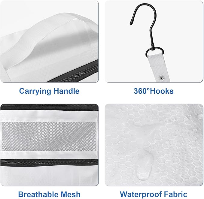 Suitcase Organizer, Travel Luggage Organizer Portable Hanging Travel Shelves Collapsible Hanging Packing Cubes for Carry on Suitcase