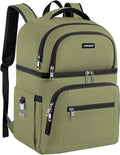 Cooler Backpack,Insulated Backpack Cooler Leakproof Double Deck Cooler Bag for Men Women RFID Lunch Backpack