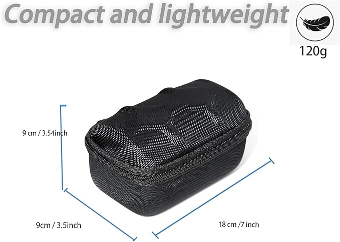 Hard Compact Watch Roll travel case, 2 Slots Portable holder and Organizer with Soft Pillow, keep watch from moving(fit up to 55 mm)