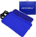 Gel and Memory Foam Seat Cushion – Office – Ergonomic Cushion Pad for Tailbone Pain - Desk Chair Car Seat Cushion Driving - Sciatica & Back Pain Relief (Blue)