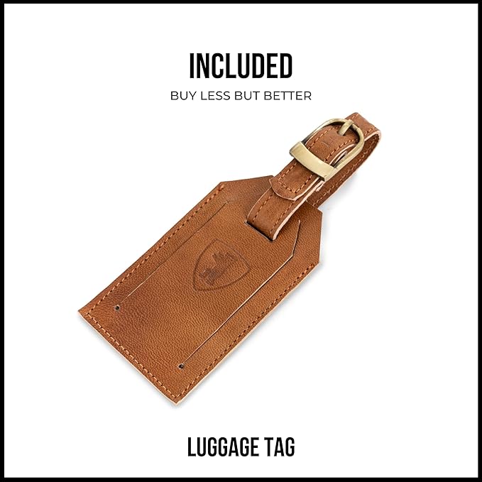 Berliner Bags Vintage Genuine Leather Duffle Austin XL for Travel or the Gym, Weekender Bag with Shoe Compartment, Overnight Bag for Men and Women - Brown