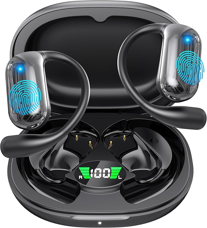 Wireless Earbuds, Translation Earbuds Real Time- Audifonos Traductores Inglés Español, 3-in-1 Translator Earbuds with 144 Languages, HF Sound, Bluetooth 5.4 Headphones for Travel Sport Workout (Black)