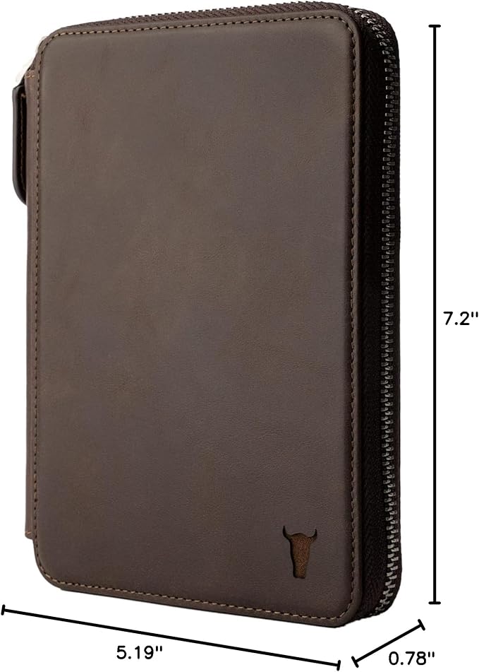 TORRO Travel Wallet – Genuine Leather Travel Organiser with Passport Holder and Detachable Cardholder