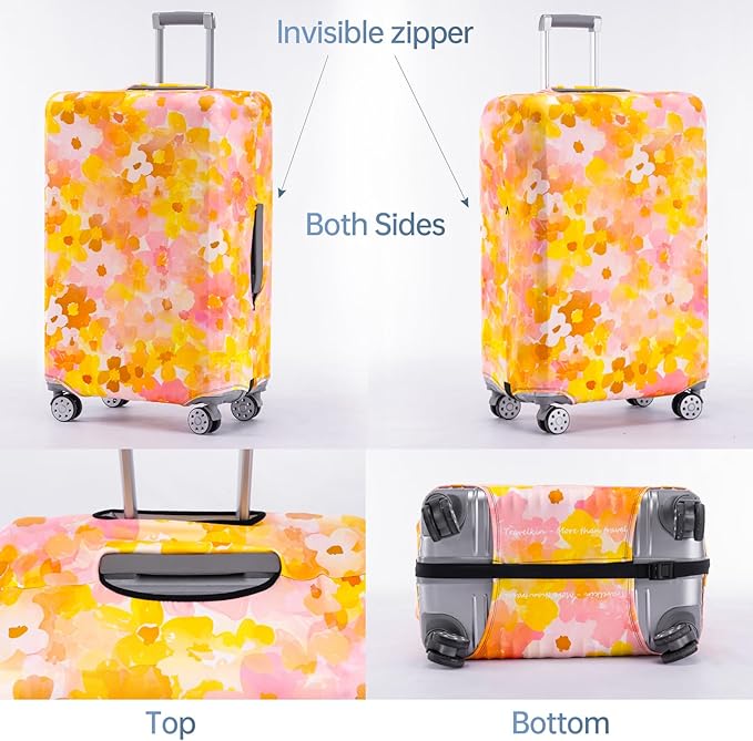 Travelkin Luggage Covers For Suitcase Tsa Approved,Suitcase Cover Protector Fit 26-28 Inch Luggage
