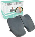 Premium Foldable Travel Seat Cushion - for Relief of Lower Back, Sciatic, Butt and Tailbone Pain - for Home & Office Use, Perfect for Travel or Driving - Coccyx Seat Cushion