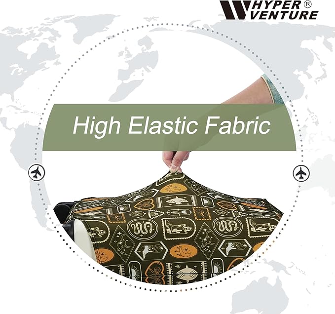 HYPER VENTURE Washable Luggage Cover - Fashion Suitcase Protector Fits 27-30 Inch Luggage (Wilderness Mark, L)