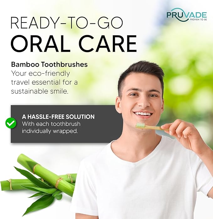 12 Pack Disposable Bamboo Toothbrushes with Toothpaste Built in - Prepasted Toothbrushes Individually Wrapped - Single Use Waterless Tooth Brush with Soft Bristles for Hotel, Camping, Travel