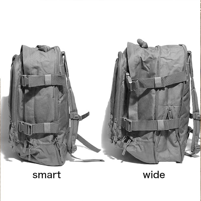 Tactical Backpack Military Backpacks for Men Army Expandable 3 Day Assault Pack Molle Backpacks Bug Out Bag (Grey)