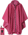 SaphiRose Unisex Rain Poncho Raincoat Hooded for Adults Women with Pockets