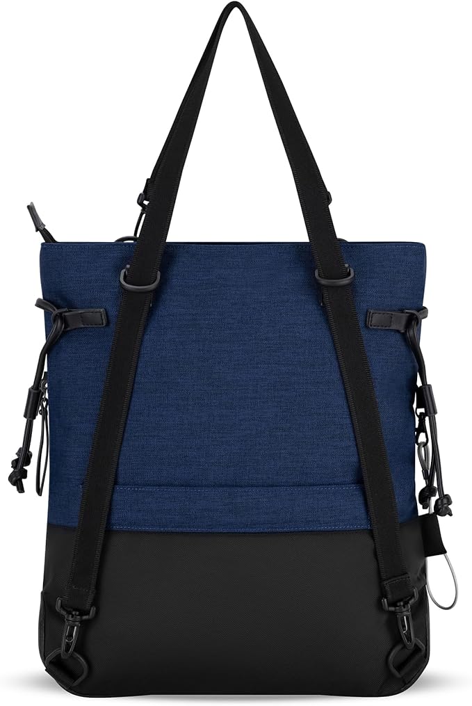 Sherpani Tempest, Anti-Theft Convertible Backpack, Teacher Tote Bag, Travel Backpack for Women, Fits 15 Inch Laptop (No Sleeve) (Indigo)