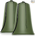 Heavy Duty Laundry Bag 2 Pack XL Nylon Laundry Bags with Straps, Washable Large Dirty Clothes Organizer with Drawstring Closure, Travel Washing Bag Fit a Laundry Hamper or Basket