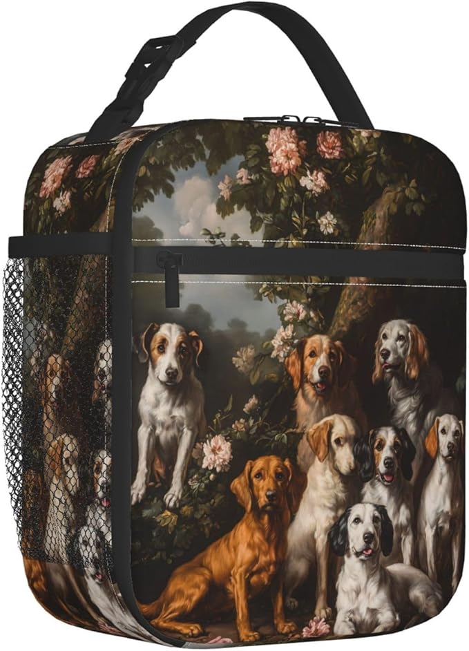 Dog Insulated Lunch Box for Women Men Dog Lunch Bag for Travel,or Fishing Polyester Dog Lunch Box