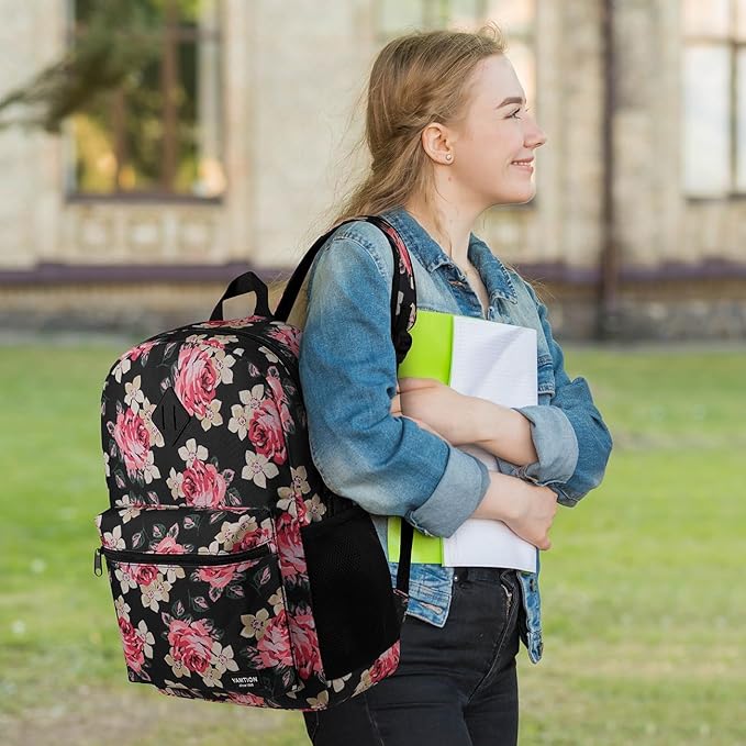 School Backpack,Classic Bookbag Women and Teen Girl Schoolbag with USB Port for High School College Office Work Travel