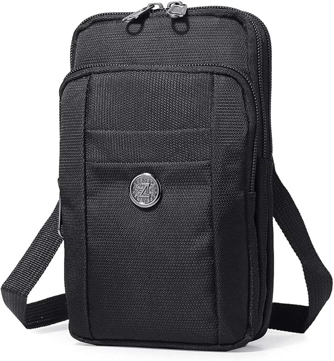 Water-Resistant Oxford Fabric Multifunction Smart Phone Bag /Case, One Shoulder Waist Bag Diagonal Outdoor Cross Bag