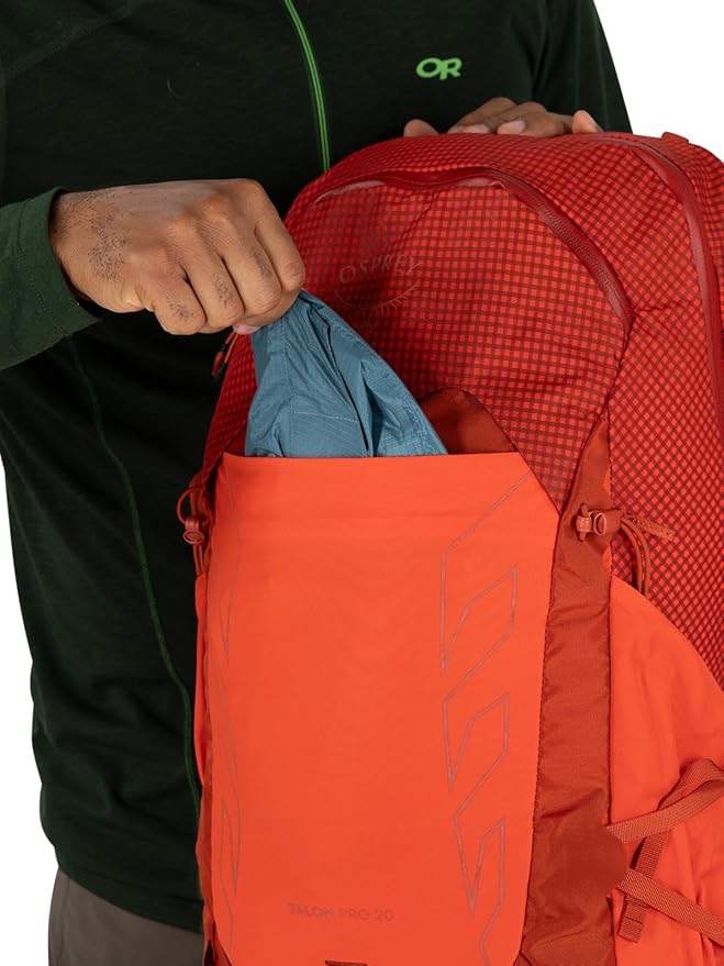 Osprey Talon Pro 20L Men's Hiking Backpack with Hipbelt, Mars Orange