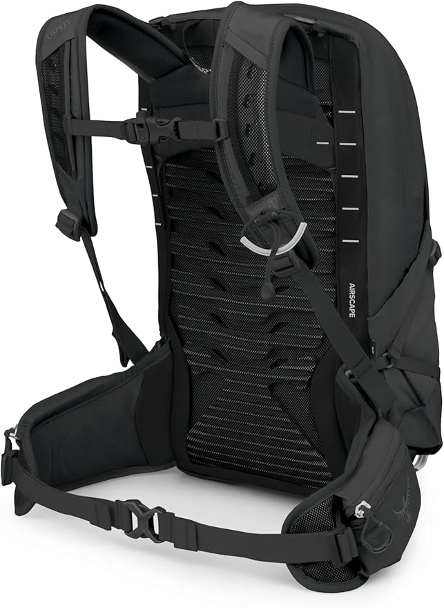 Osprey Talon 11L Men's Lightweight Hiking Backpack with Hipbelt, Black/Coal Grey