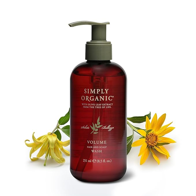 Thinning Hair Volumizing Shampoo Scalp Wash, Made in Italy, All Natural Cruelty Free Hair Care for Women & Men, Sweet Orange, Ylang Ylang, Olive Leaf Extract, 251ml/8.5floz, VOLUME