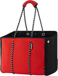 QOGiR Neoprene Multipurpose Beach Bag Tote with Inner Zipper Pocket … … … …