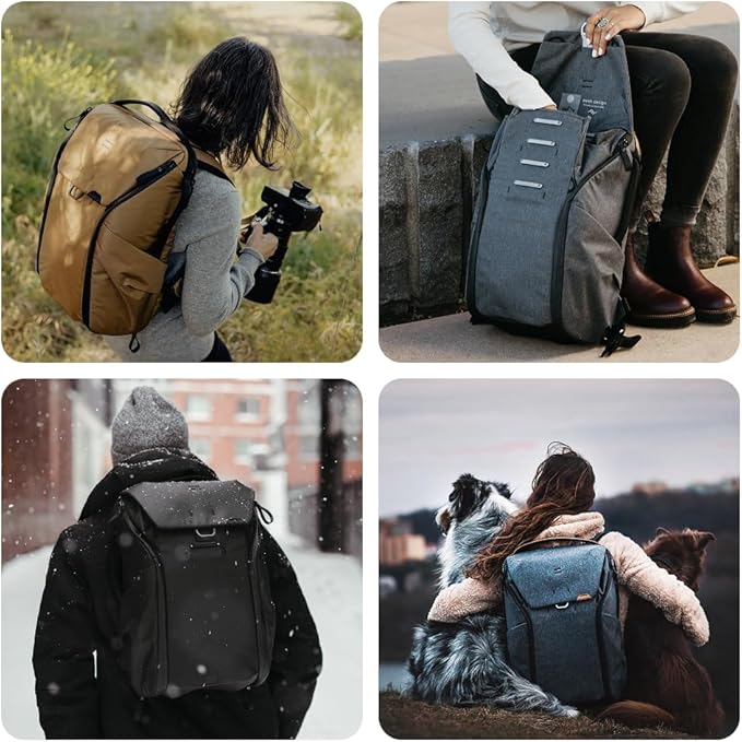 Peak Design Everyday Backpack 30L, Kelp, MagLatch Top, Dual Side Access, FlexFold Dividers, Fits 15" or 16" Laptop, For Camera Carry, Daily Commutes or Travel, Versatile Backpack for Men and Women