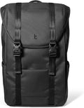tomtoc Flap Laptop Backpack, Lightweight, Water-Resistant Casual Daypack, Durable Work-pack, Vintage Classic Rucksack for 13-15.6 Inch Laptop, perfect for Campus, Street, 22L, Dark