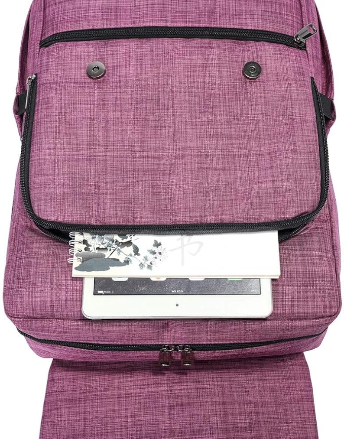 HFSX Vintage Backpack Anti Theft Laptop Backpack Men Women Business Travel Computer Backpack College Bookbag Stylish Water Resistant Vintage Backpack with USB Port Fits 15.6 Inch Laptop