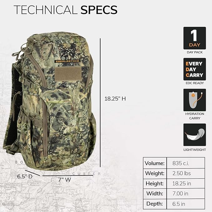 Eberlestock Bandit Pack - Rugged EDC Backpack Built for The Office Or The Outdoors