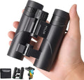 POLDR 12x25 Compact Binoculars for Adults and Kids, High Powered Waterproof Binocular with Phone Adapter, Small Easy Focus HD Binoculars for Bird Watching, Concerts, Hiking, Travel, Cruise