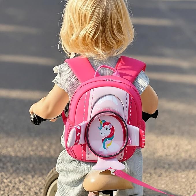 Padgene Toddler Backpacks Kids Preschool Backpack Waterproof Neoprene Animal Schoolbag Lunch backpack 3D Cartoon Dinasour Mini Travel Bag for Boys Girls Ages 3-5