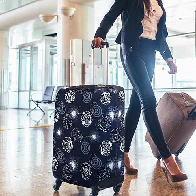 HYPER VENTURE Washable Luggage Cover - Fashion Suitcase Protector Fits 18-22 Inch Luggage (Sparkler, S)