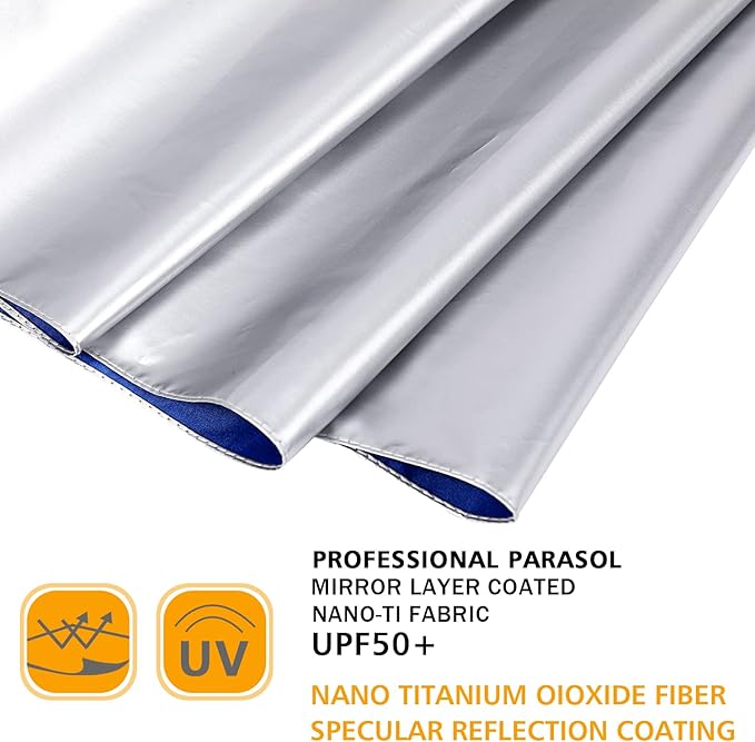 G4Free UPF 50+ UV Protection Large Travel Umbrella 42/46 Inch Auto Open Close Windproof Sun Blocking Umbrella