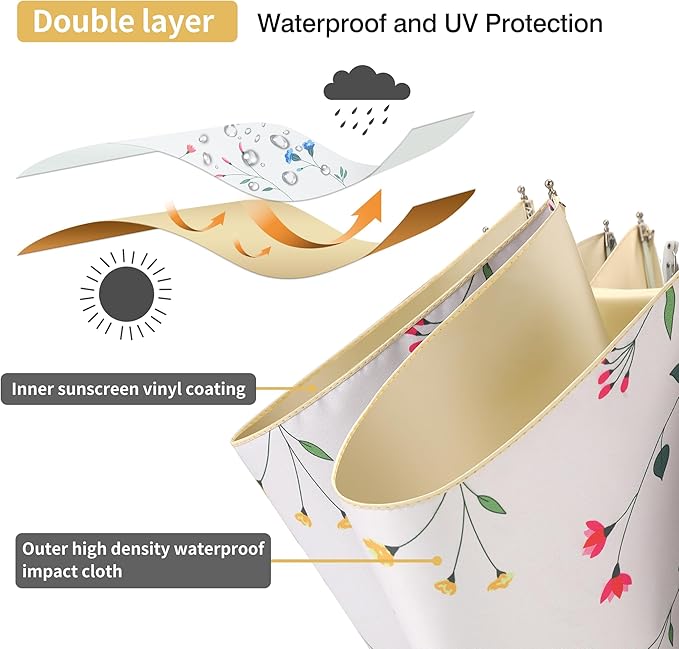 Color Glue Coating Sun Umbrella UV Protection Compact Folding Windproof Parasols Travel Auto Open Close Blocking UV 99.98%