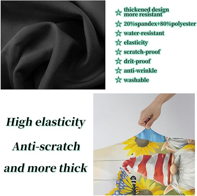 Luggage Cover + Tag, Dwarf Travel Suitcase Protector for 22-24 inch Luggage (M), Dustproof, Anti-Scratch