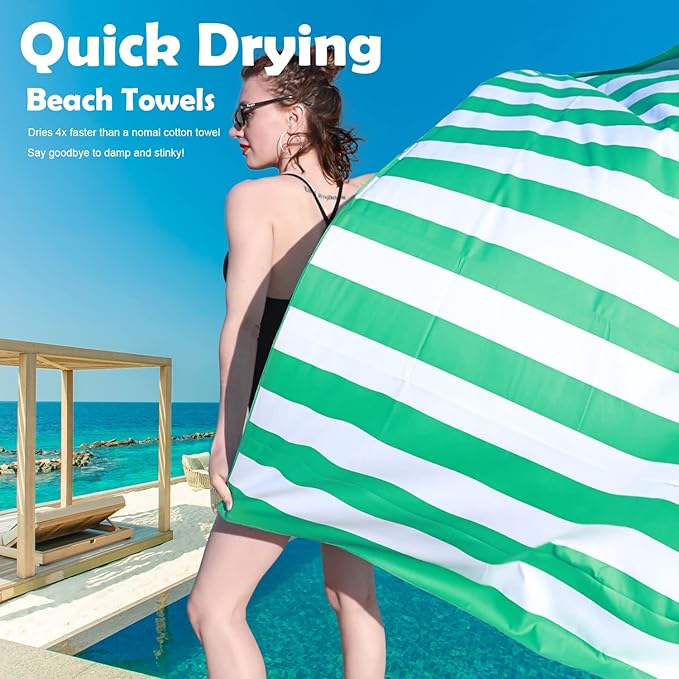 Your Choice Microfiber Quick Dry Sand-Free Beach Towel for Adults & Kids (67x35 Inch, 60x30 Inch) - Oversized, Compact, Lightweight, Absorben