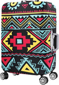 7-Mi Travel Luggage Cover Elastic Sleeve 19"-20" Anti-Scratch Suitcase Protector Cover Size S, Bohemia