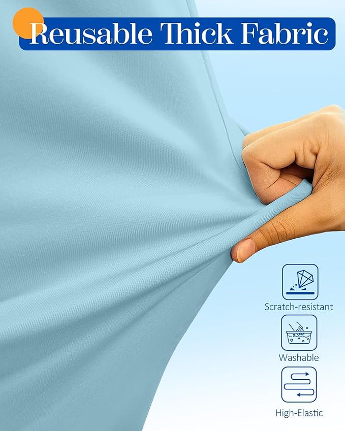 Slohif Luggage Cover for Suitcase Tsa Approved Protector - Luggage Sleeve Suit Case Cover Travel Stretch Large Baggage Case Protective Washable Fit 26-28 Inch Light Blue